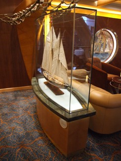 Wood and Metal Model of Schooner 'Bluenose' by British Langford Marine's Antiques