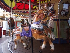Transitional Sculpture of the Boardwalk's Carousel